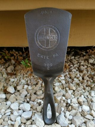 Vintage Griswold Cast Iron Spatula Made From A 3 Skillet