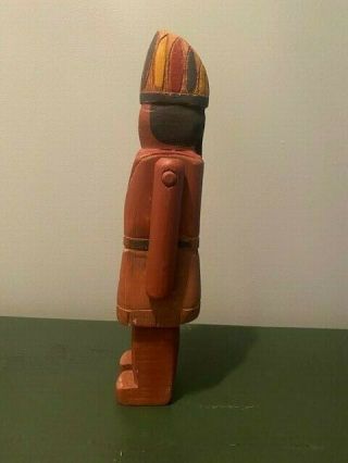 Wolf Creek USA Vintage Carved Wooden Folk Art Figure – Native American Chief 2