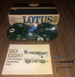 Perfect Cox Lotus 40,  Ackerman Steering,  Vintage Slot Car