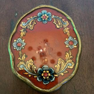 Vintage Decorative Small Reverse Painted Glass Wall Decor