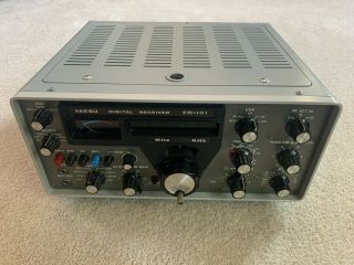 Yaesu Fr - 101s Vintage Ham Radio Solid State Receiver (looks Great,  Powers On)