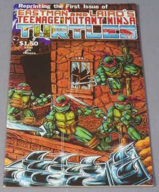 Teenage Mutant Ninja Turtles 1 (fourth 4th Print) Fn/vf Mirage Comics 1985 Tmnt
