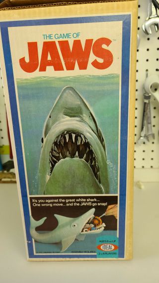 1975 Vintage Ideal Game of JAWS Great White Shark w/ Pick & Box 2