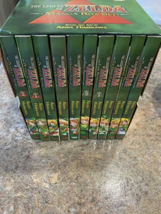Official Nintendo The Legend Of Zelda Manga Box Set Akira Himekawa 1 - 10 Nib Q44