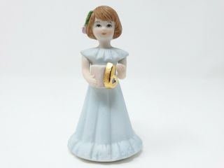Vintage 1982 Enesco Growing Up Birthday Girls Porcelain Figurine Statue 6 Year.