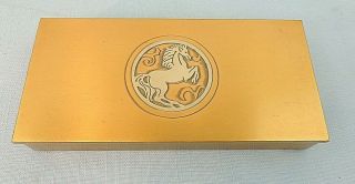 Vintage Silver Crest Bronze Art Deco Box,  515 - Ee