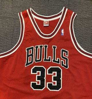 Size 52 Vintage Authentic 1997 - 98 Nike Chicago Bulls Scottie Pippen Away Jersey 2