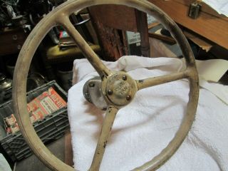 Vintage Penn Yan Boat/ Runnabout Steering Wheel W/hub& Dash Mount.
