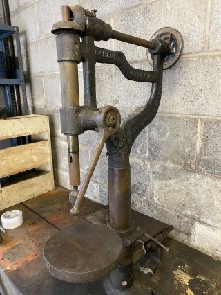 Vintage Canedy Otto Mfg Co Chicago Heights Ill Drill Press