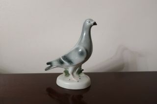 Vintage Porcelain Bird Dove Pigeon Figurine Made In Germany Signed