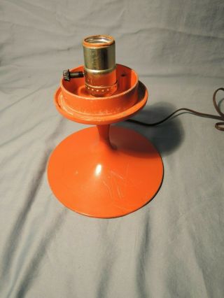 Vintage Orange Laurel Mushroom Lamp Bill Curry -