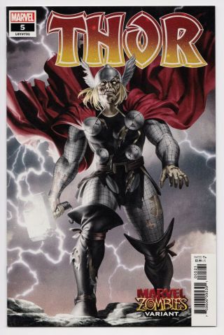 Thor 5 1st Print - Black Winter - Donny Cates Marvel Yoon Zombie Variant