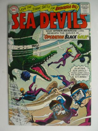 Sea Devils 25,  Operation Black Gold,  Very Fine,  8.  0,  White Pages