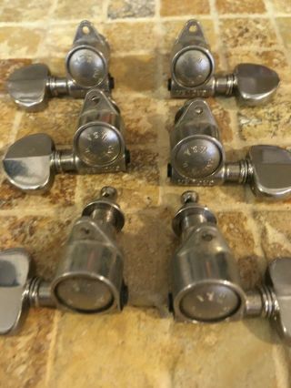 Vintage Grover Patent Pending Usa 3x3 Tuners With Screws - 1960 