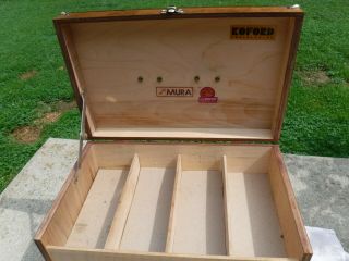 Vintage Hoffman ' s Wood Slot Car Pit Box / Tackle Box Hobby Storage Rad - Sales RC 2