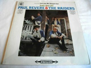 Paul Revere & The Raiders Just Like Us 1966 Uk 1st Cbs Lp.  Garage