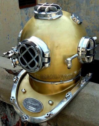 Copper Brass Vintage Diving Helmet Morse Vintage Us Navy Divers Scuba Morse Gift