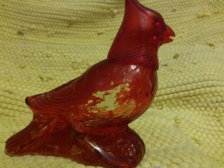 Vintage Avon Red Bird Cardinal Charisma Cologne Perfume Scent Glass Bottles