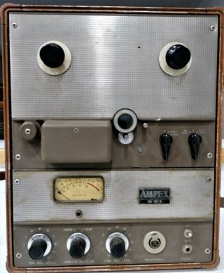 Vintage Ampex 601 Tube Type Stereo Reel To Reel Tape Recorder
