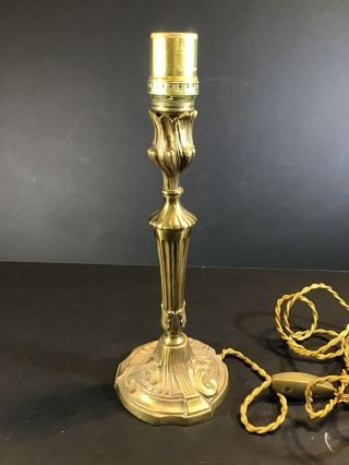 Fine French Chinoiserie Rococo Louis Xv Brass Boudoir Lamp