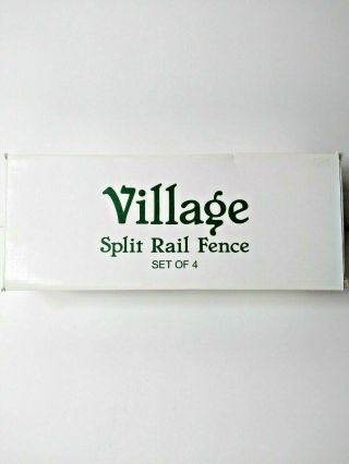 Department 56 Village Accessory Split Rail Fence With Mailbox,  Set Of 4 52597