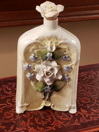 Vintage - Antique Germany Porcelain Elfinware Perfume Bottle 1920 - 1940 