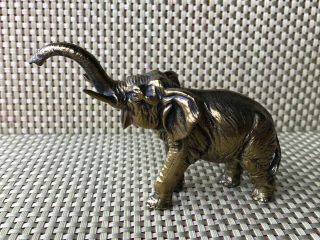 Antique Jennings Brothers Bronze/brass African Elephant Sculpture: Signed.  1920s