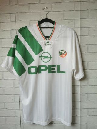Republic Of Ireland 1993 1994 Away Adidas Vintage Football Shirt Medium