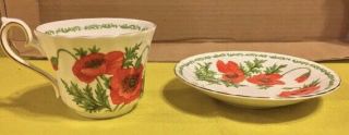 VINTAGE TEA CUP AND SAUCER - BY HOUSE OF GLOBAL ART - MADE IN ENGLAND - August 2