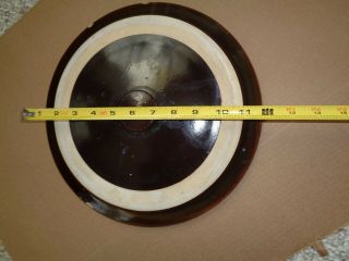 Antique Stoneware Crock Lid Only - 12 1/4 " Diameter (10 1/4 " Inside Lip)