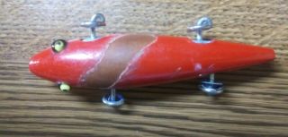 ANTIQUE PFLUEGER FISHING LURE FOUR BROTHERS NEVER FAIL UNDER WATER MINNOW W/ BOX 2