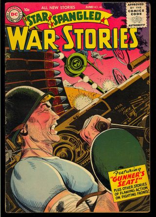 Star Spangled War Stories 46 Late Golden Age Dc Comic 1956 Vg - Fn