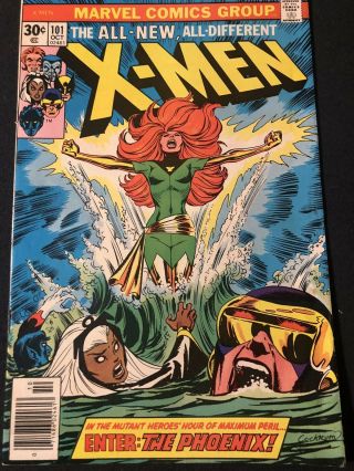 The X - Men 101 (first Appearance Of Phoenix Oct 1976,  Marvel) Vg To Vg,