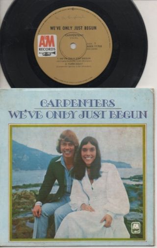 The Carpenters Rare 1971 Aust Only 7 " Oop Pop P/c Ep " We 