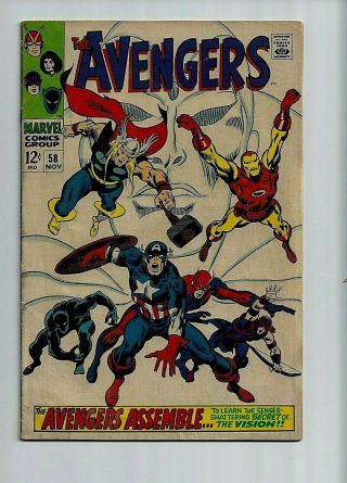 The Avengers 58 Fn,  6.  5 Origin Of Vision