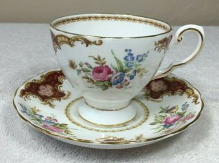 Vintage Fine Bone China Cup And Saucer By Tuscan England Windsor C 9550