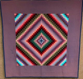 Lancaster Co Pa Amish Sunshine Shadow Quilt Vintage Feather Quilting