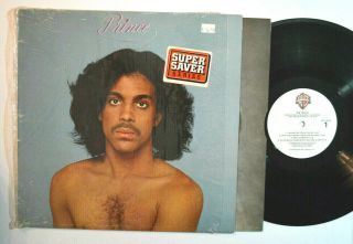 Pop Soul Lp - Prince - S/t In Shrink 1979 Warner Bros W/ Inner Sleeve Vg,