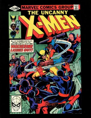 X - Men 133 Vf Byrne Austin 1st Wolverine Solo Cover 1st Senator Kelly Angel