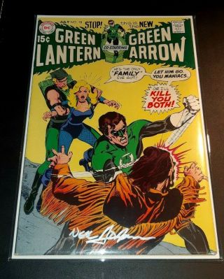 Green Lantern 78,  Black Canary Signed By Neal Adams Higher Grade
