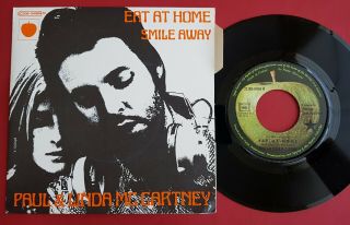 France Paul Mccartney & Linda Eat At Home Smile Away 1971 Apple 7 " Vinyl 45