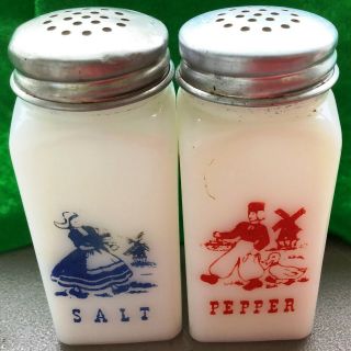 Vintage Hazel Atlas Dutch Salt And Pepper Shakers