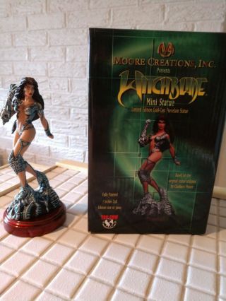 Witchblade Mini Statue Limited Edition Cold - Cast Porcelain 2048/5000 Cs Moore