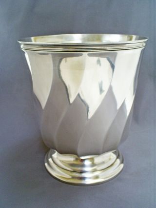 Stylish Vintage Christofle/french Art Deco Silver Plate Wine Cooler/ice Bucket