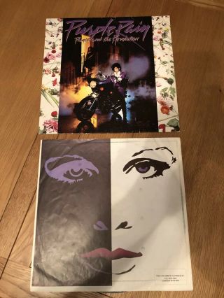 Prince And The Revolution - Purple Rain Vinyl Lp 1984 France Vg Vg With Inner
