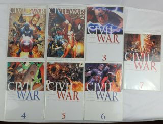 Civil War 1 2 3 4 5 6 7 (1 - 7) Marvel Comics 2006