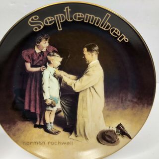 Norman Rockwell For All Time September: Ready For The World 6” Ceramic Plate