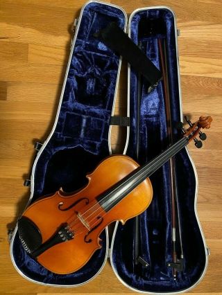 Vintage Karl Knilling 14  Viola W/ Bow And Case Handmade In Germany