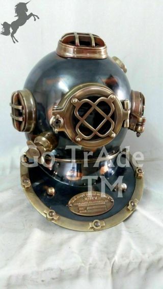 Antique Us Navy Scuba Diving Divers Helmet Boston Vintage Morse Gift Helmet Gift