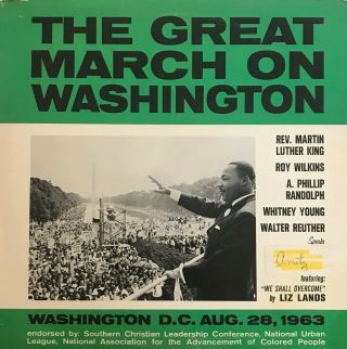 The Great March On Washington 1963 Motown/gordy Rev.  Mlk Vg,